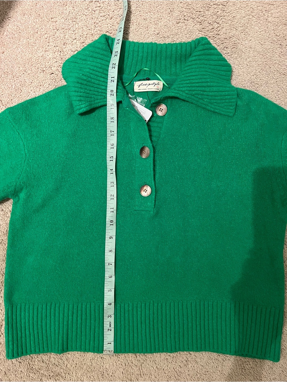 Free People Trading Up Polo Sweater - Picture 6 of 6